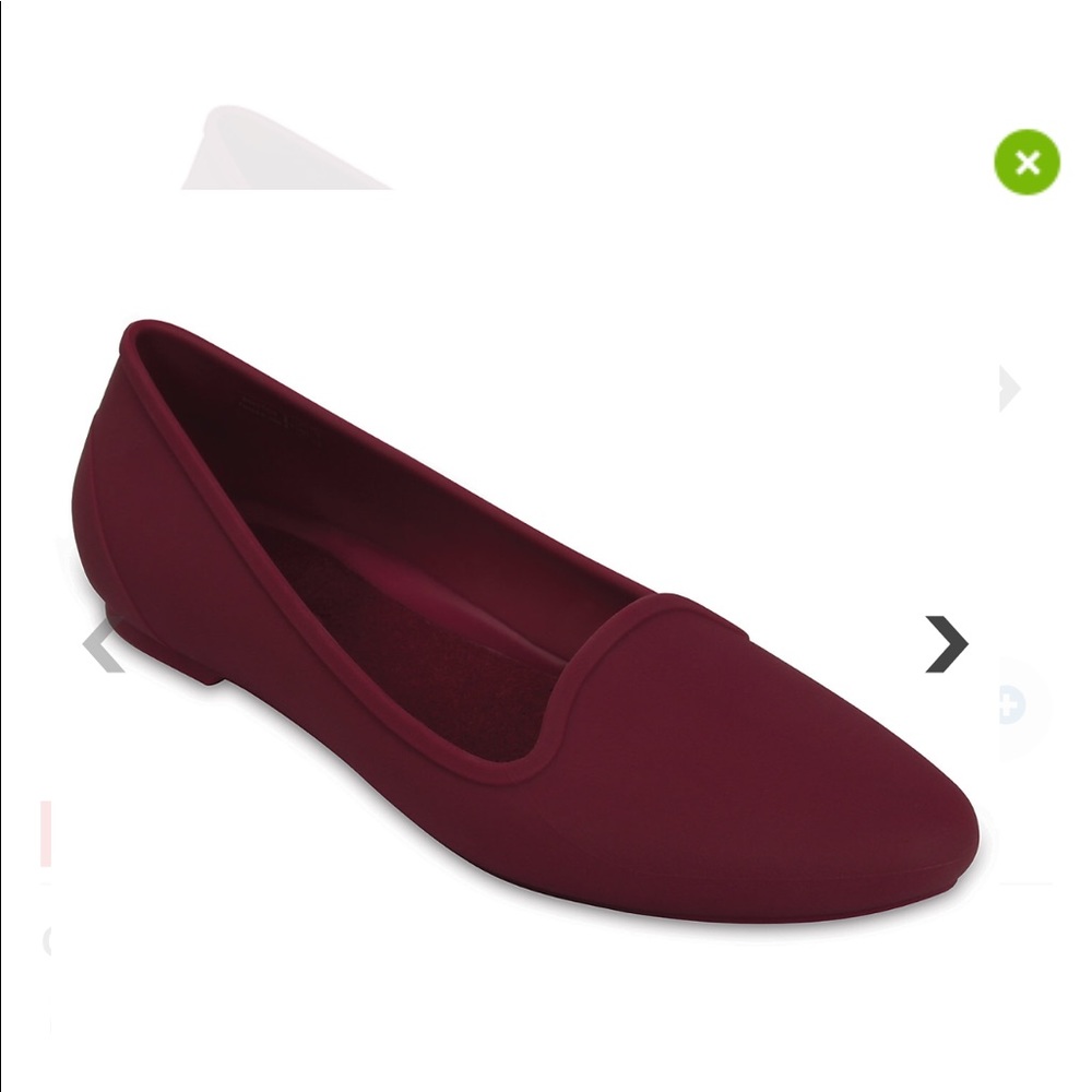🆕 Women's Crocs Eve Flats Size 11 Plum